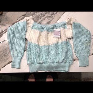 Urban Renewal off the shoulder crop sweater.